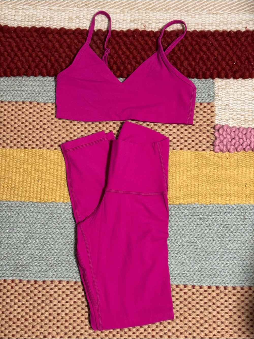 Aritzia Golden Butter Hold Tight Bra Top & Butter Cheeky Leggings